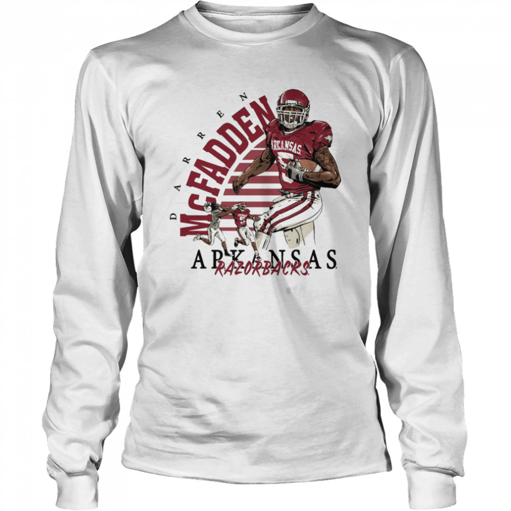 Arkansas Razorbacks Darren McFadden Vintage Throwback T-shirt Long Sleeved T-shirt