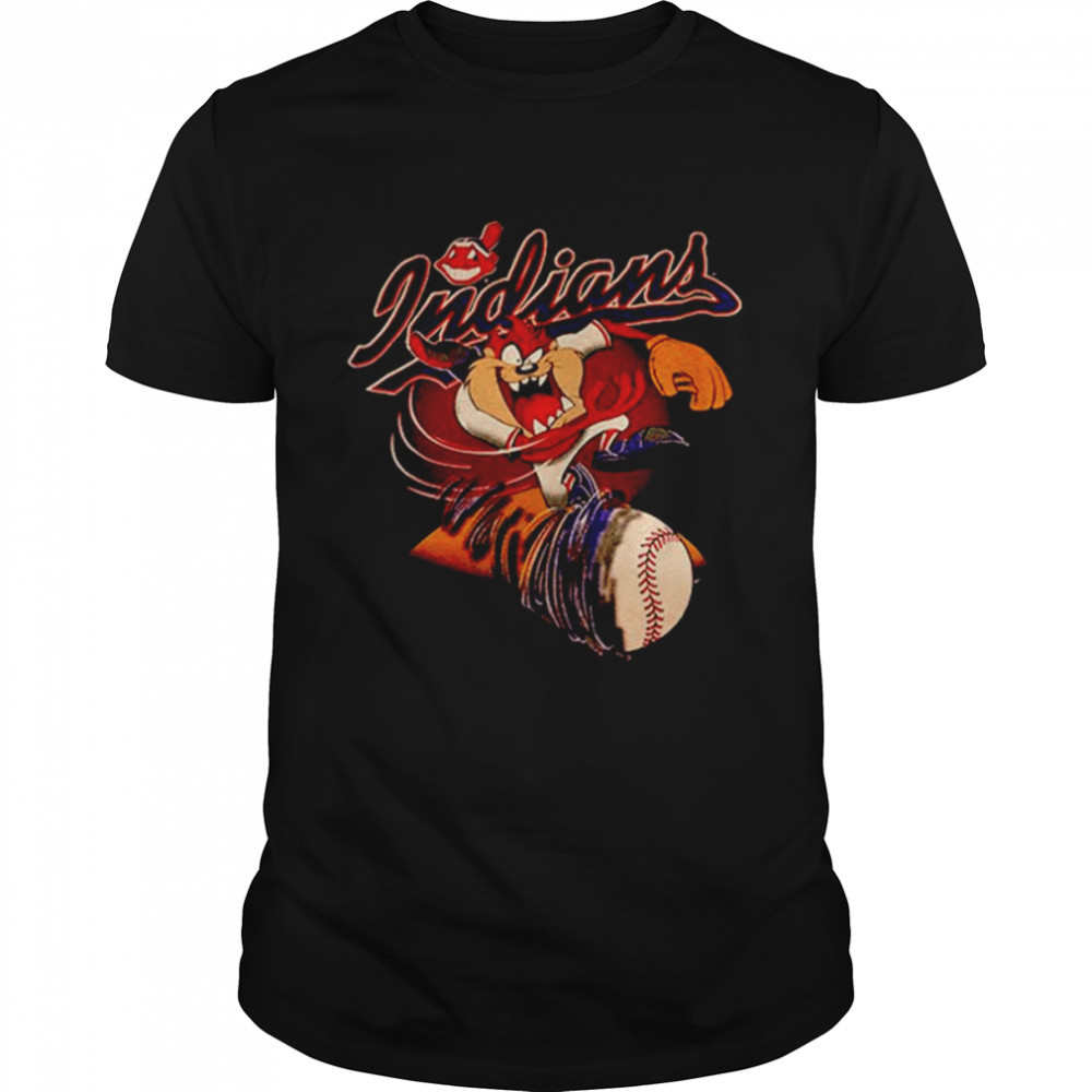 Cleveland Indians Taz Mania Looney Tunes Shirt