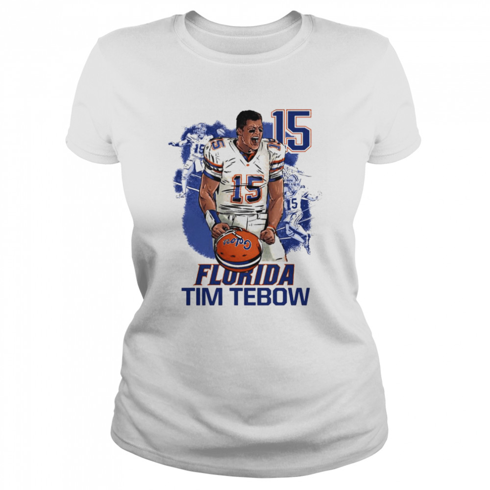 Florida Gators 15 Tim Tebow Champion T-shirt Classic Women's T-shirt