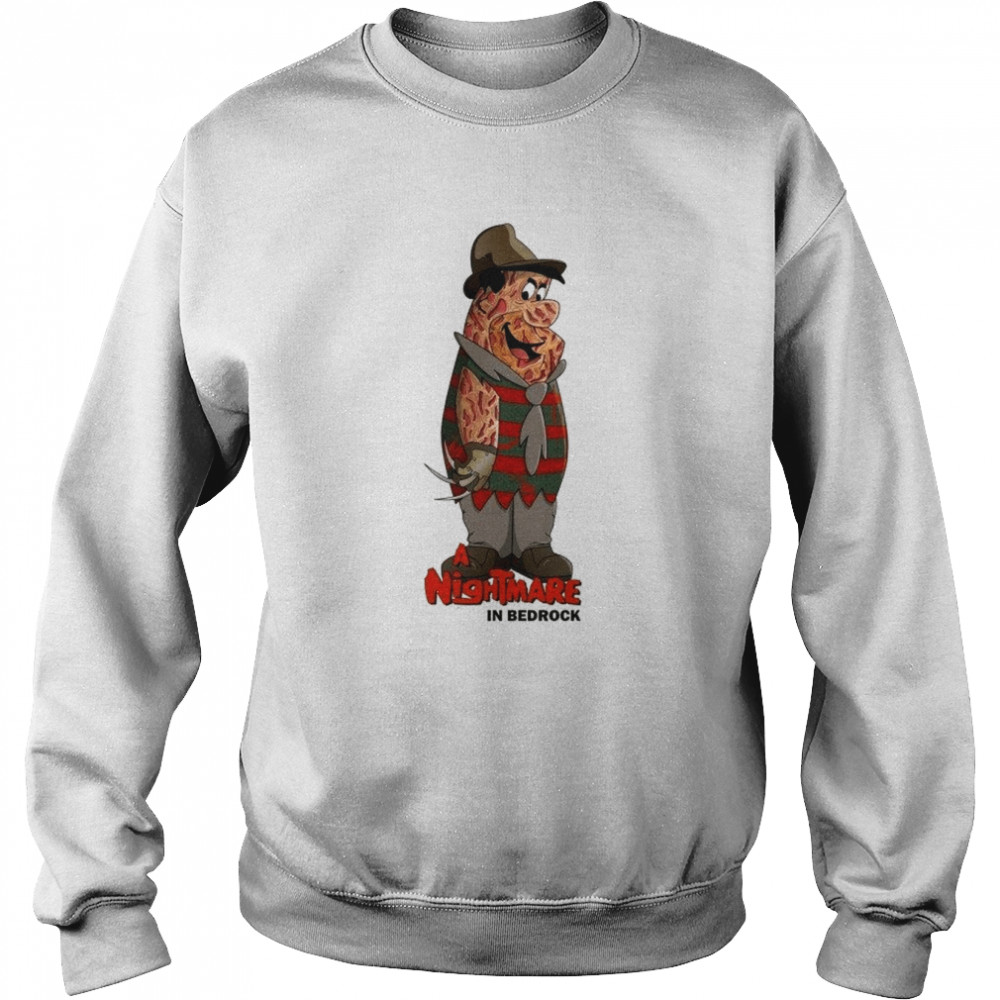 Freddy Krueger Fred Flintstone Mash Up Funny Spoof shirt Unisex Sweatshirt