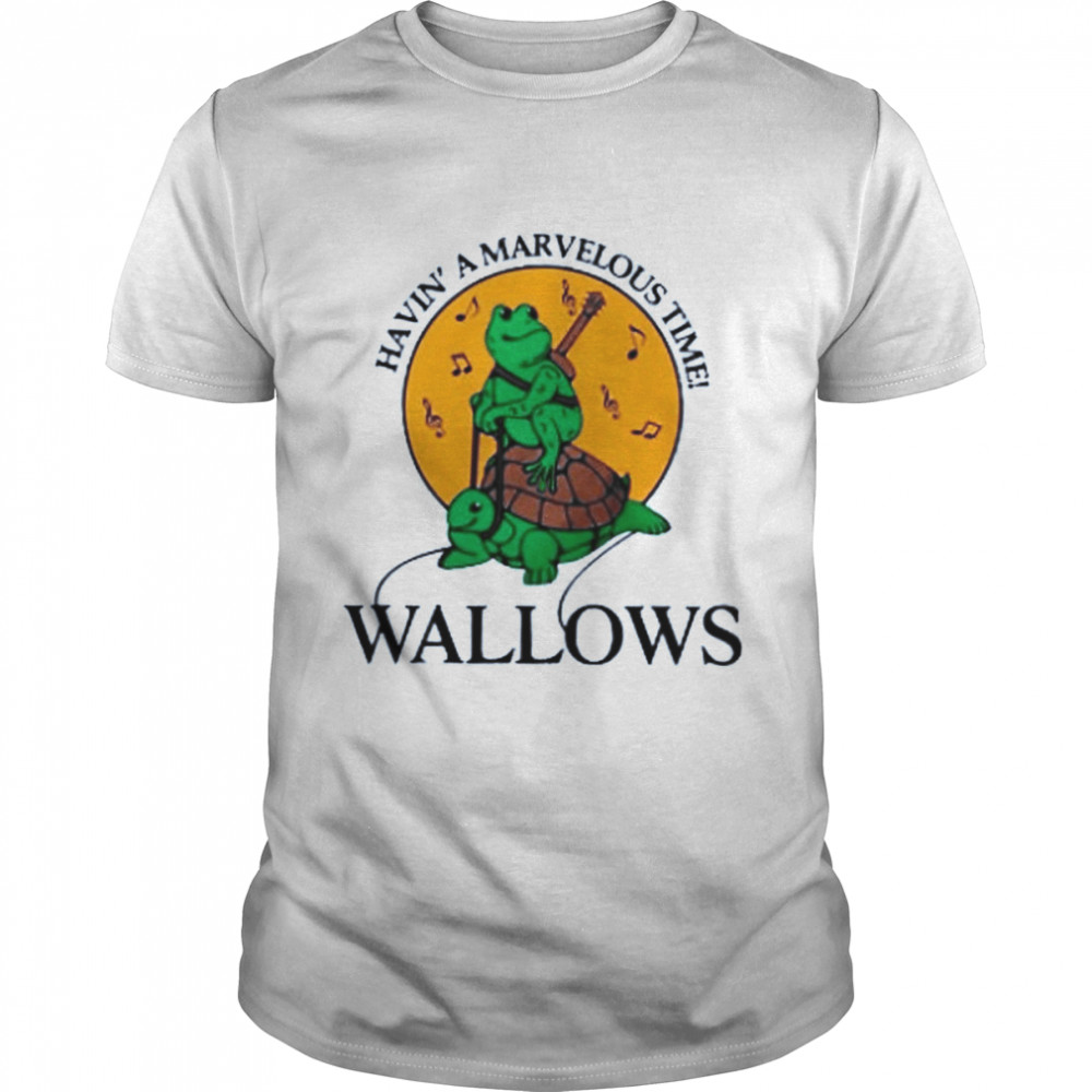 Having A Marvelous Time Wallows Frog Riding Turtle Band Tour shirt