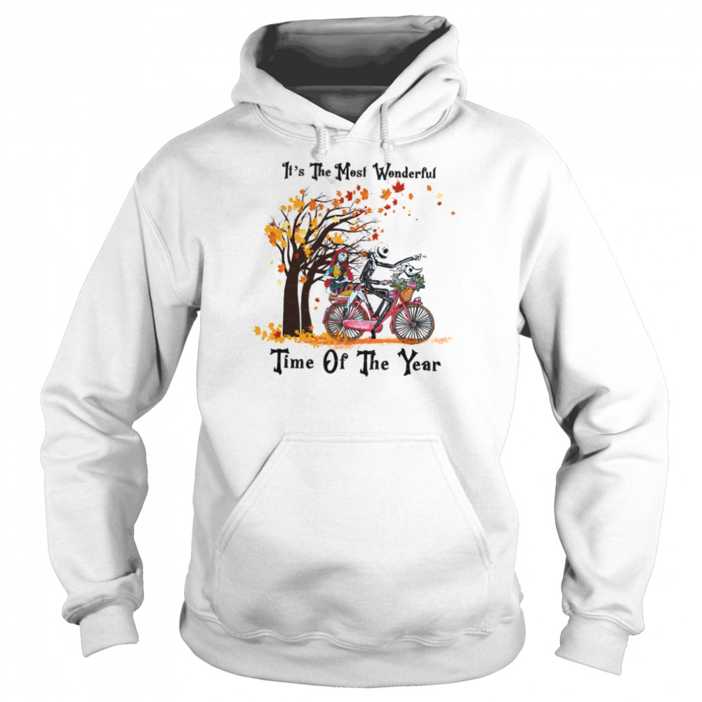 its the most wonderful time of the year skeleton couple halloween party shirt unisex hoodie