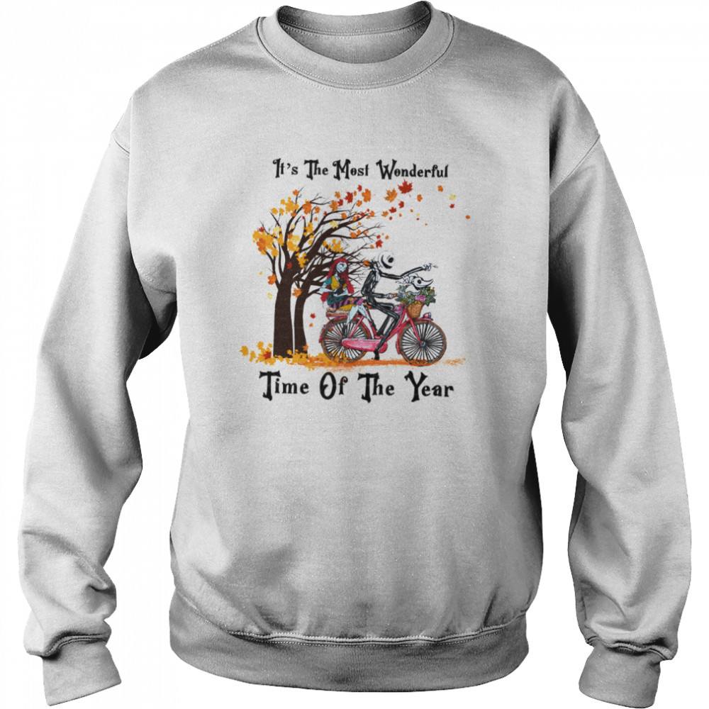 It’s The Most Wonderful Time Of The Year Skeleton Couple Halloween Party shirt Unisex Sweatshirt