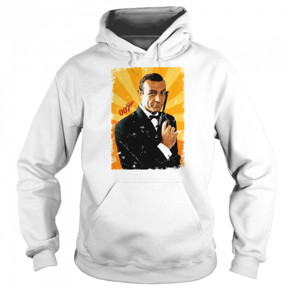 james bond 007 sean connery retro film shirt unisex hoodie
