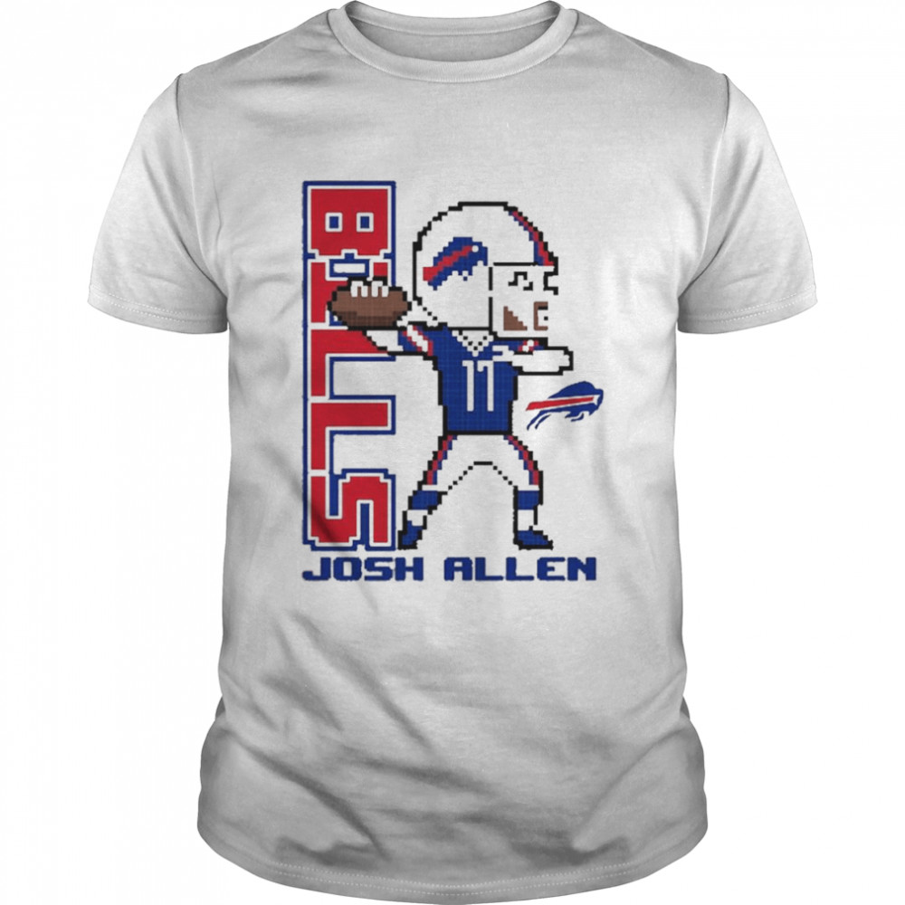 Josh Allen Buffalo Bills Pixel Player 2.0 T- Classic Men's T-shirt