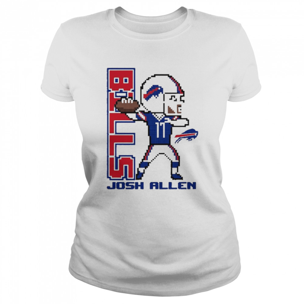 Josh Allen Buffalo Bills Pixel Player 2.0 T- Classic Women's T-shirt