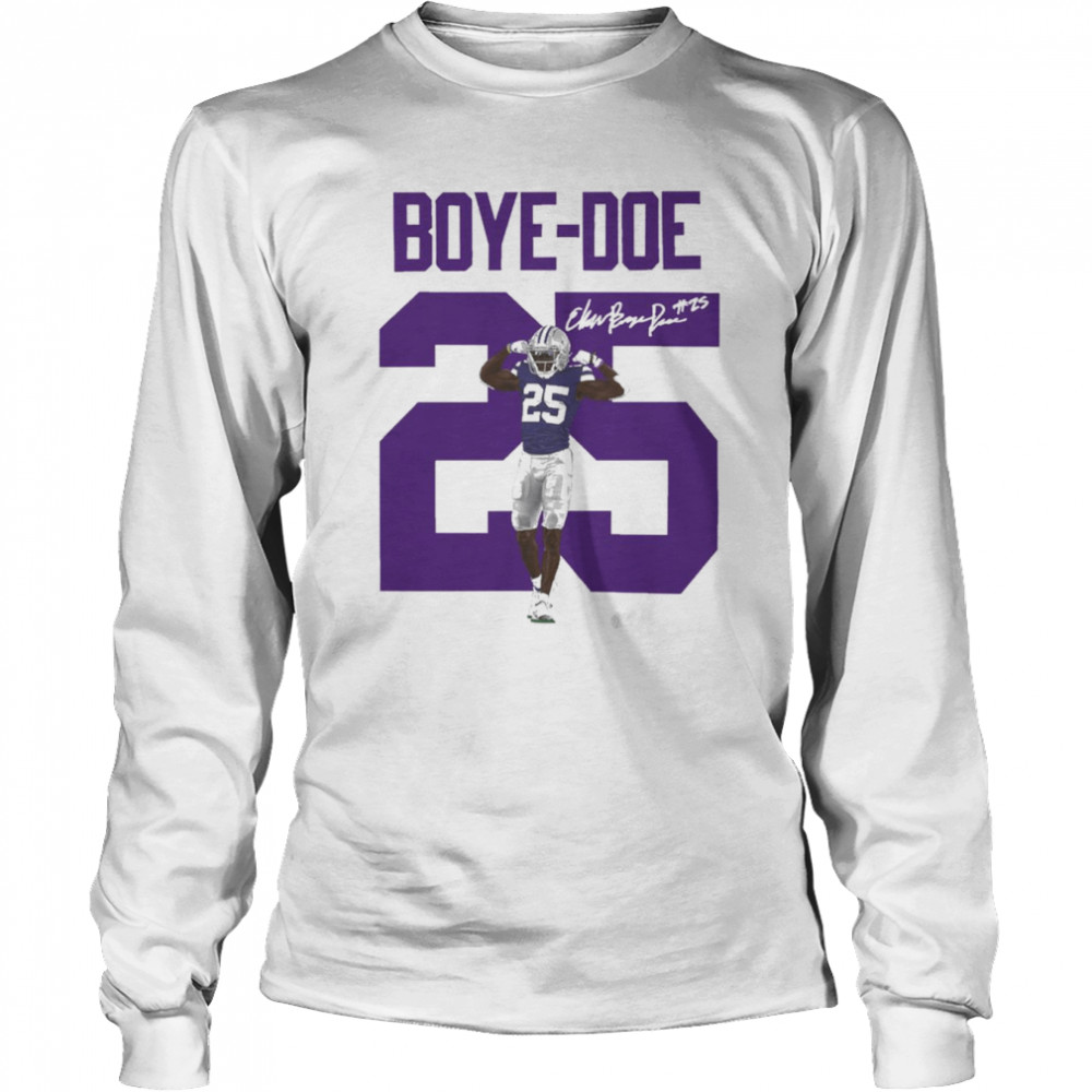 K-State Football Boye-Doe 25 signatures shirt Long Sleeved T-shirt