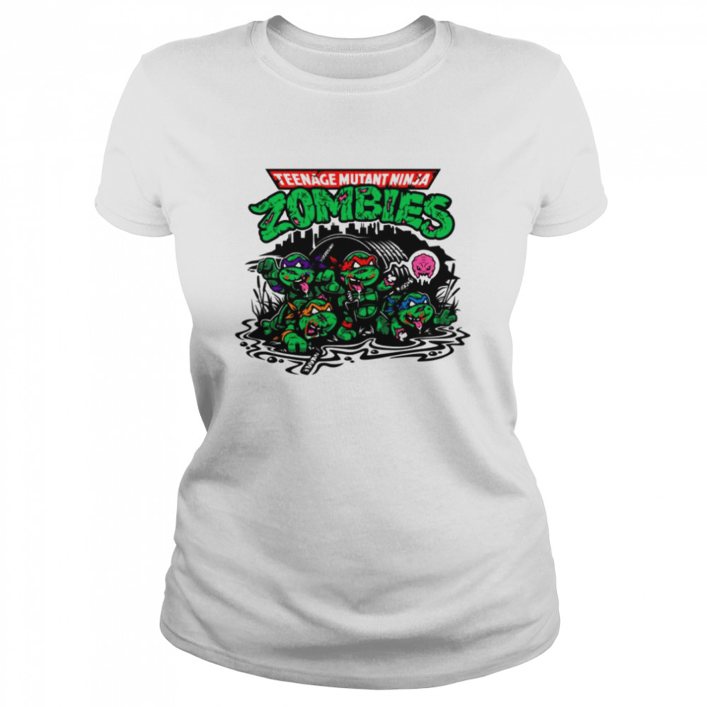 Krraaaaanngs Teenage Mutant Ninja Zombies shirt Classic Women's T-shirt