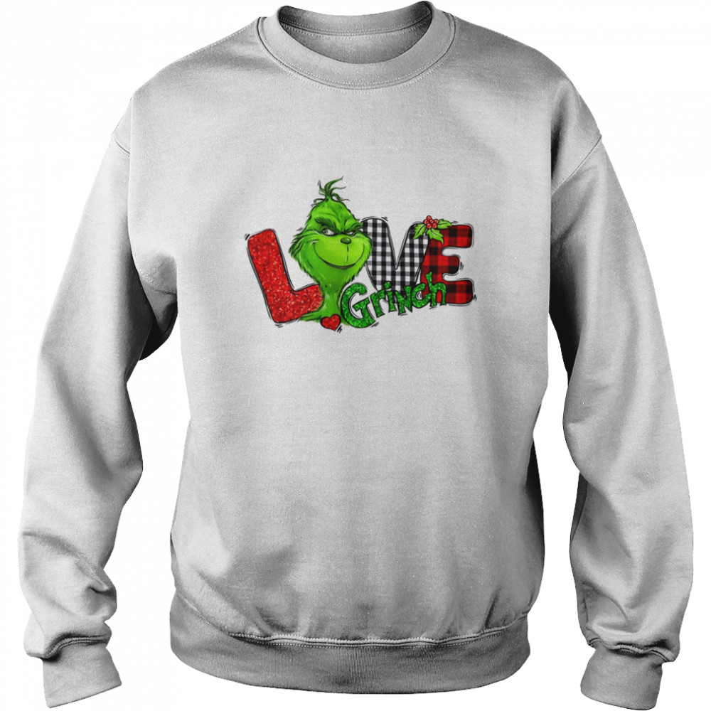 love grinch christmas shirt unisex sweatshirt