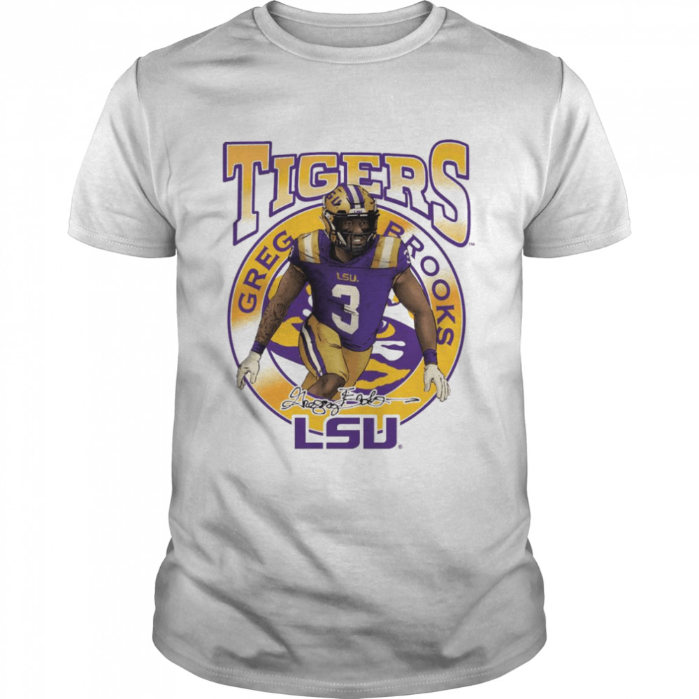 Lsu Tigers Greg Brooks Eye Of The Tiger T-Shirt