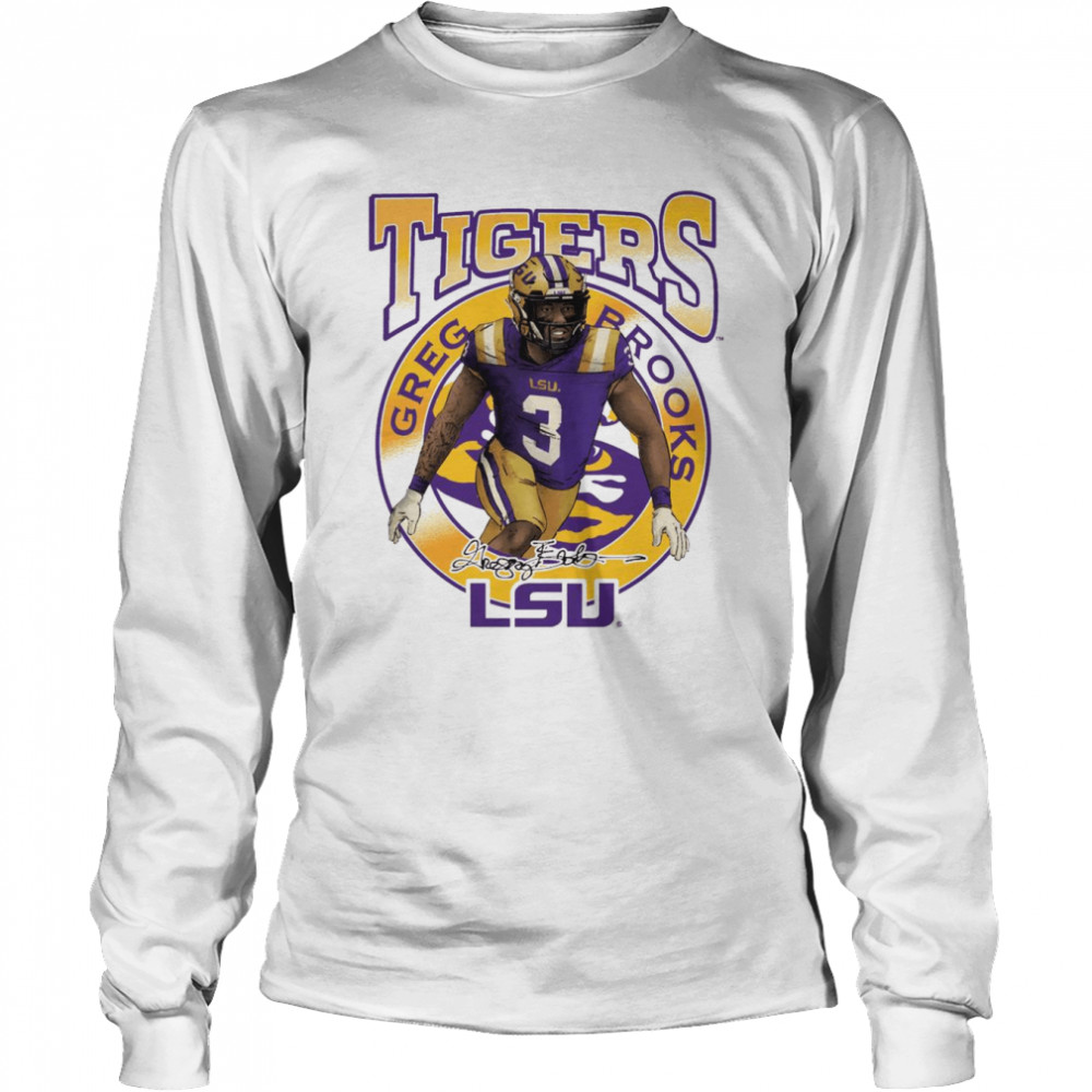LSU Tigers Greg Brooks Eye of the Tiger T-shirt Long Sleeved T-shirt