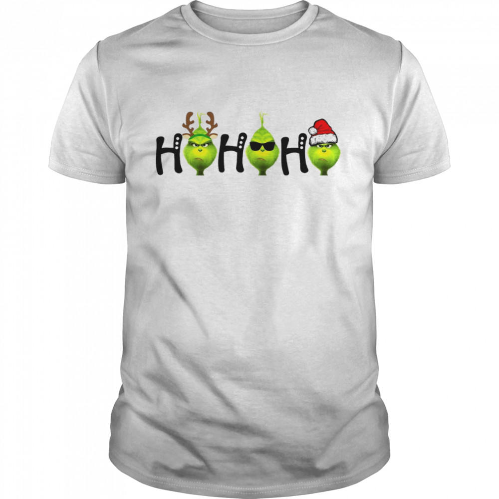 Mean Green Ho Ho Ho Grinch Christmas shirt Classic Men's T-shirt