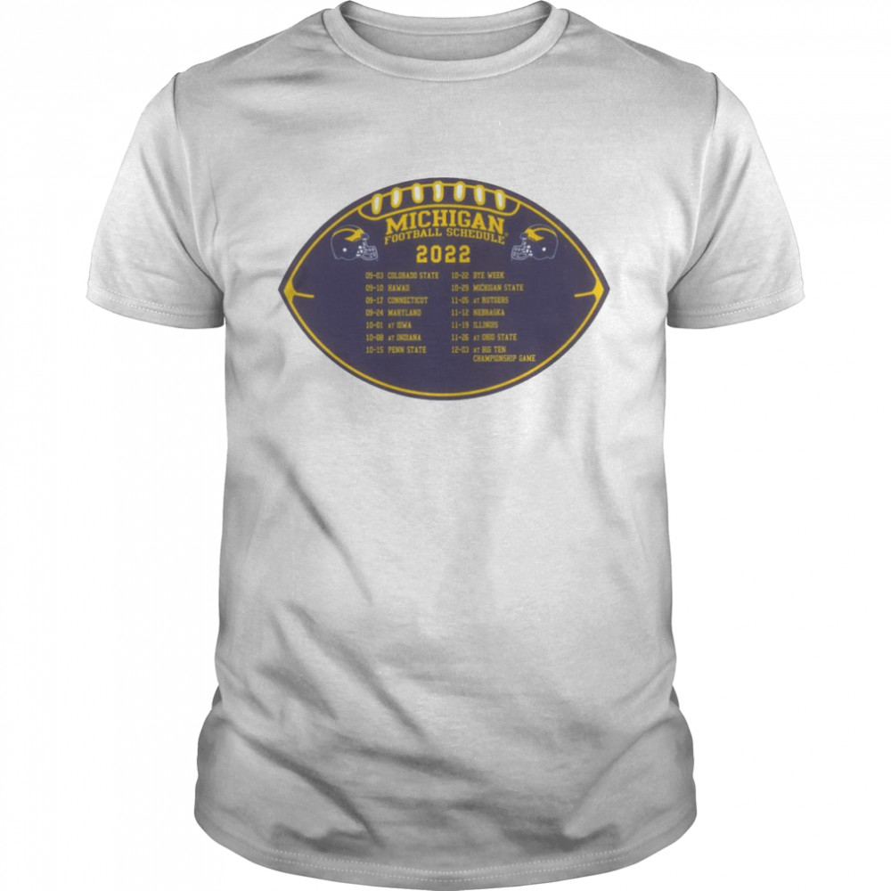 Michigan Football 2022 Schedule Magnet shirt Classic Men's T-shirt