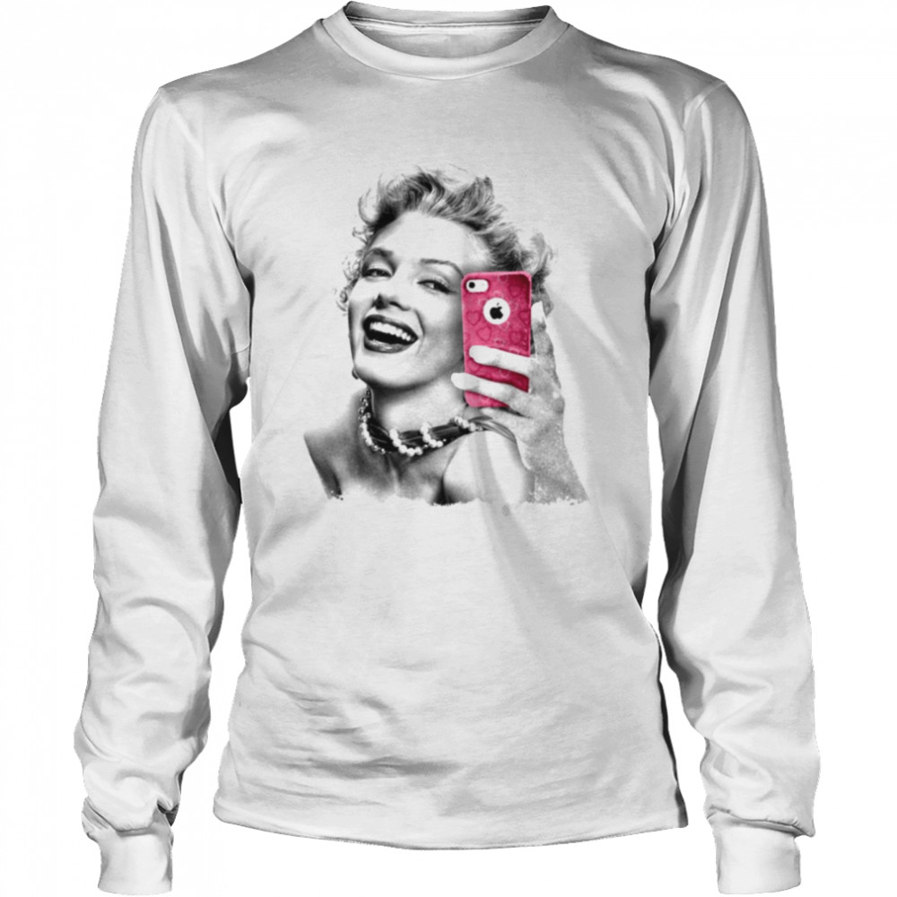 Selfie Marilyn Meme shirt Long Sleeved T-shirt