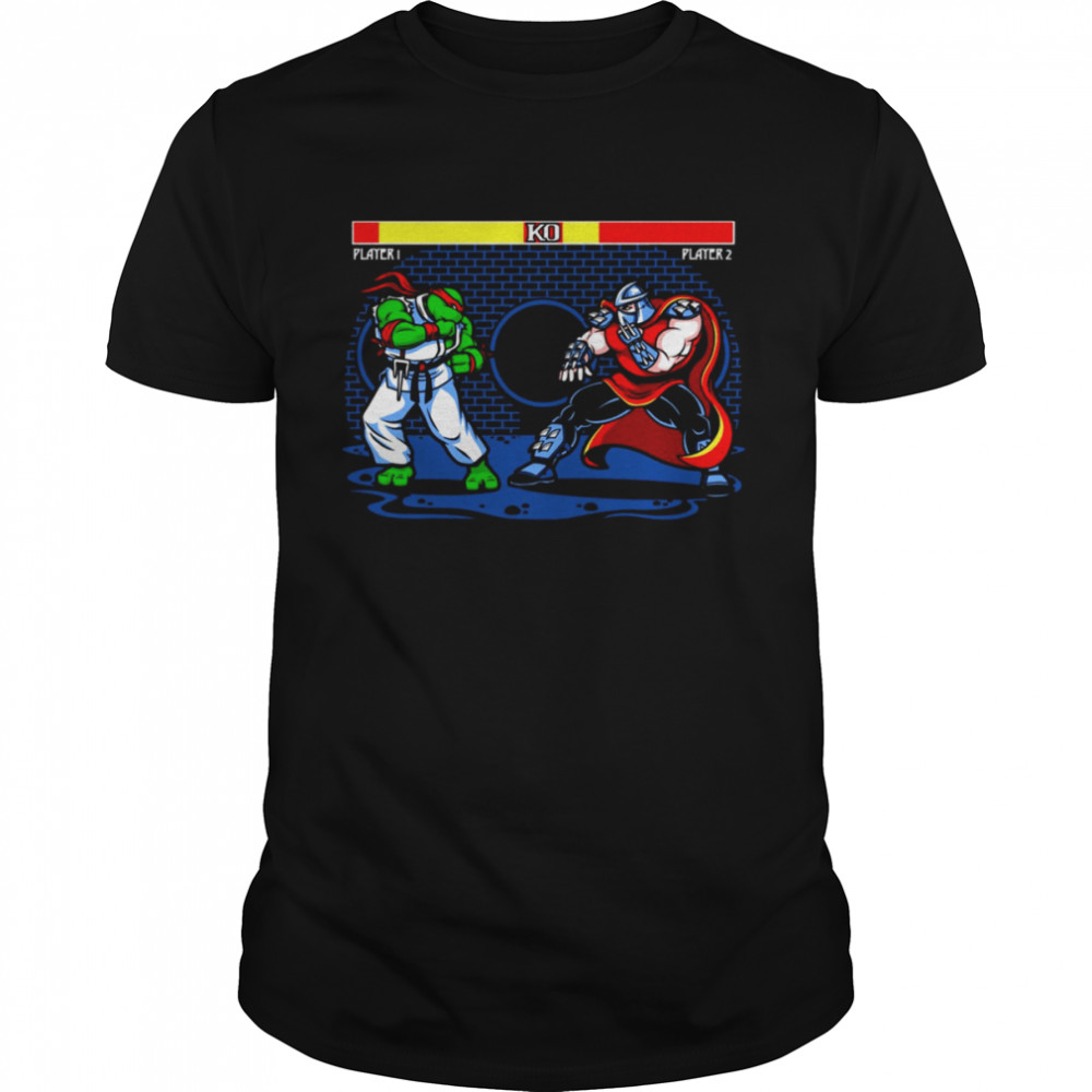 Sewer Fighter Teenage Mutant Ninja Turtles Street Fighter Shirt