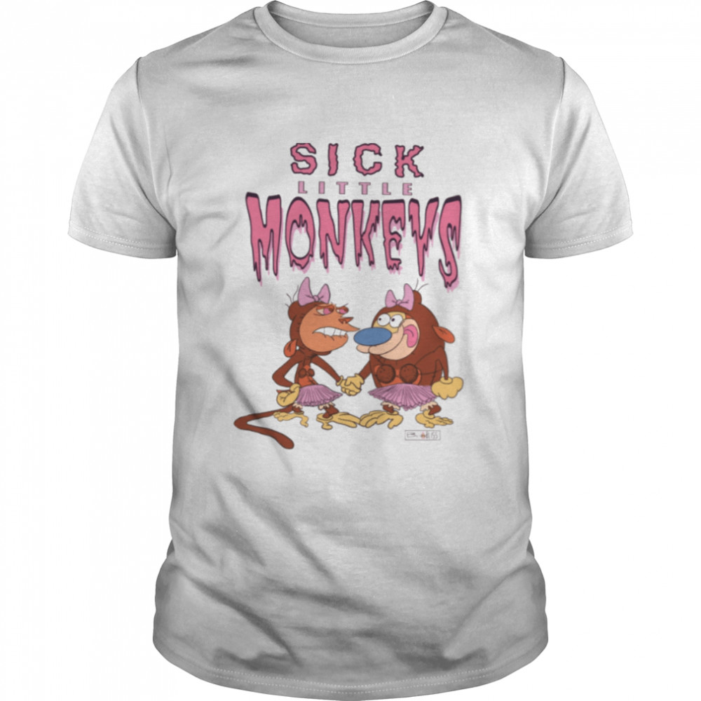 Sick Little Monkeys Ren And Stimpy shirt Classic Men's T-shirt
