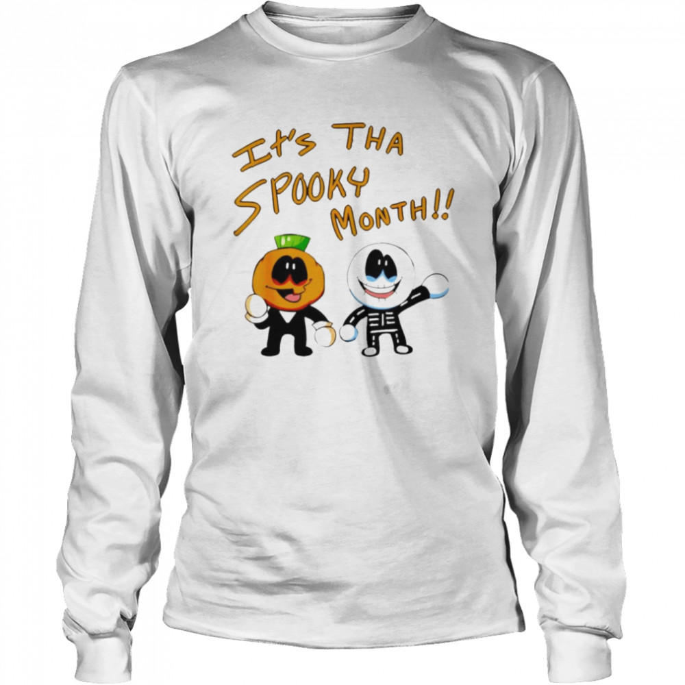 Skid and Pump it’s tha spooky month shirt Long Sleeved T-shirt