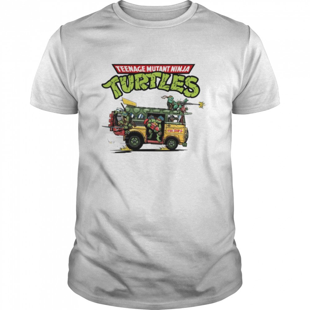 Super Turtles Car Teenage Mutant Ninja Turtles shirt Classic Men's T-shirt