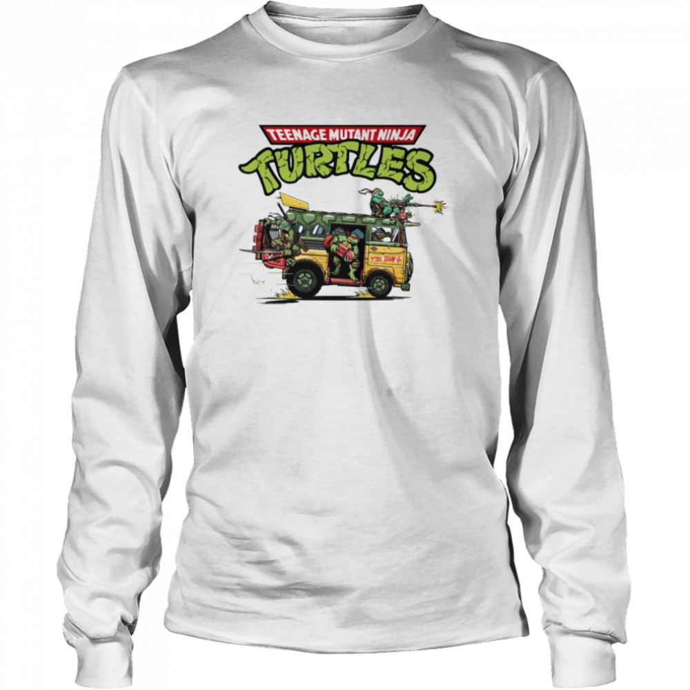 Super Turtles Car Teenage Mutant Ninja Turtles shirt Long Sleeved T-shirt