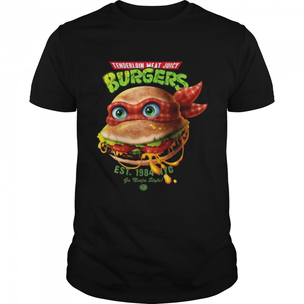Tenderloin Meat Juicy Burgers Teenage Mutant Ninja Turtles Shirt