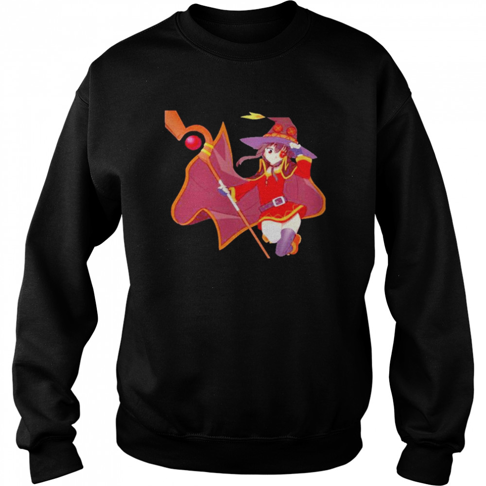 The witch konosuba megumin artwork shirt Unisex Sweatshirt
