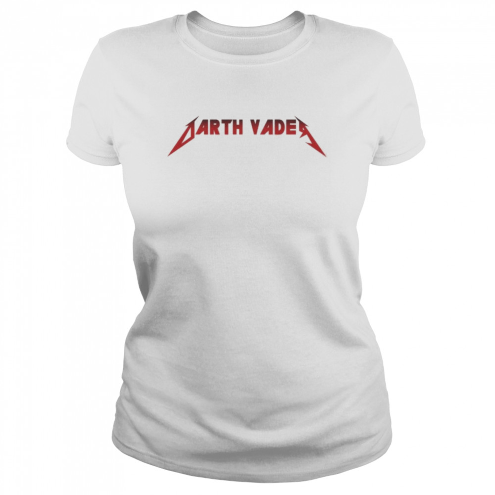 Vintage Darth Vader Rock Band Metal Style shirt Classic Women's T-shirt