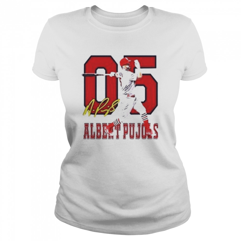 albert pujols 5 stlouis cardinals 2022 signature shirt classic womens t shirt