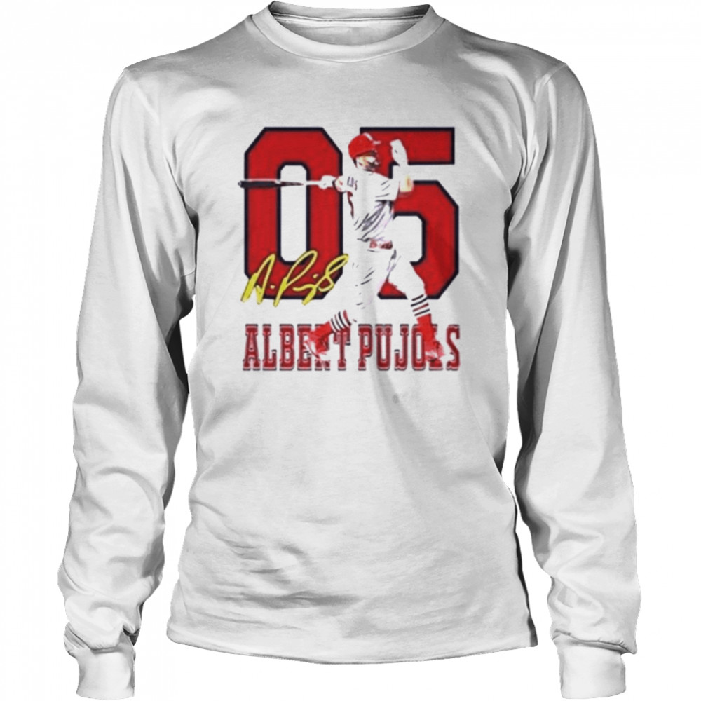 Albert Pujols #5 St.louis Cardinals 2022 signature shirt Long Sleeved T-shirt