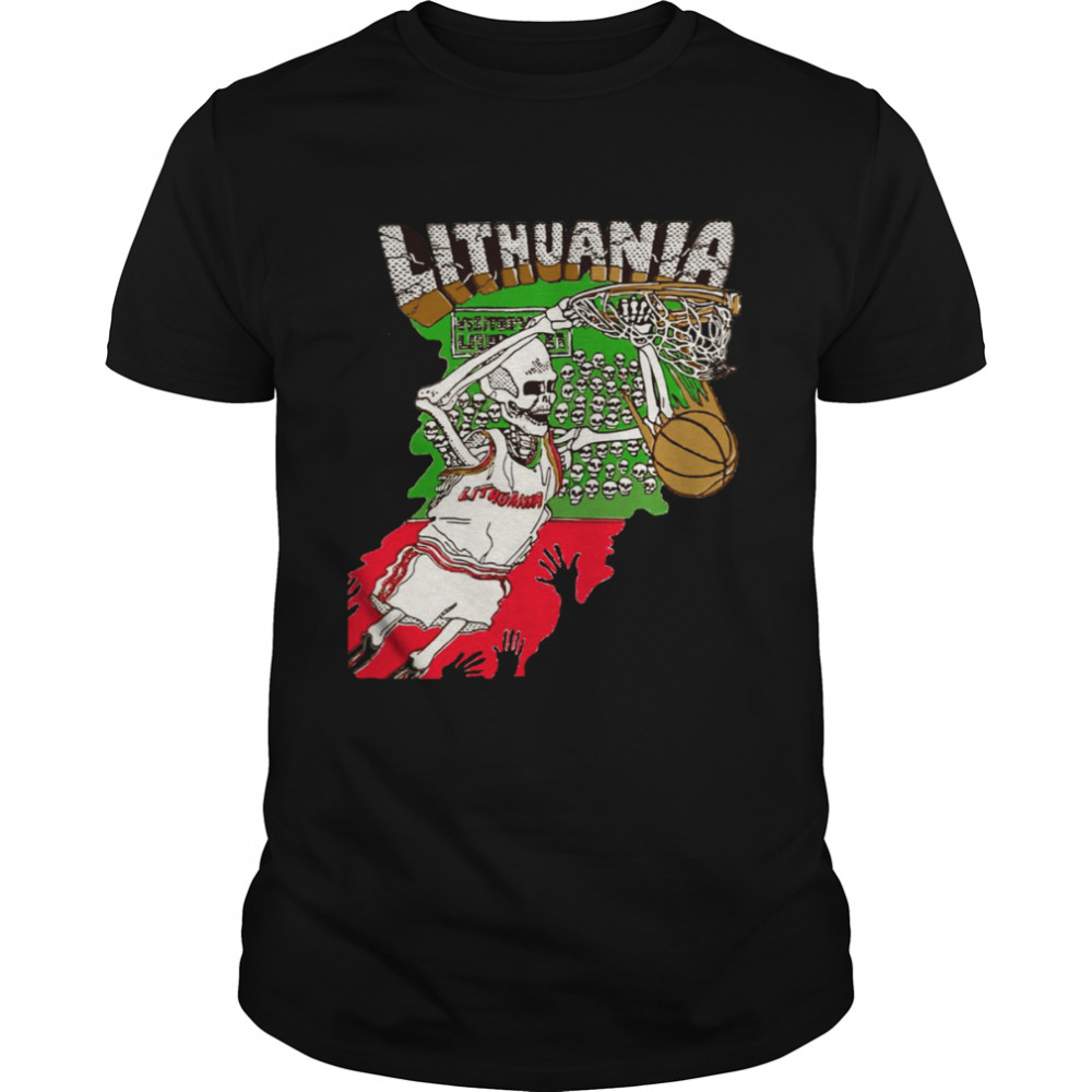 Basketball Skeleton Lithuania shirt