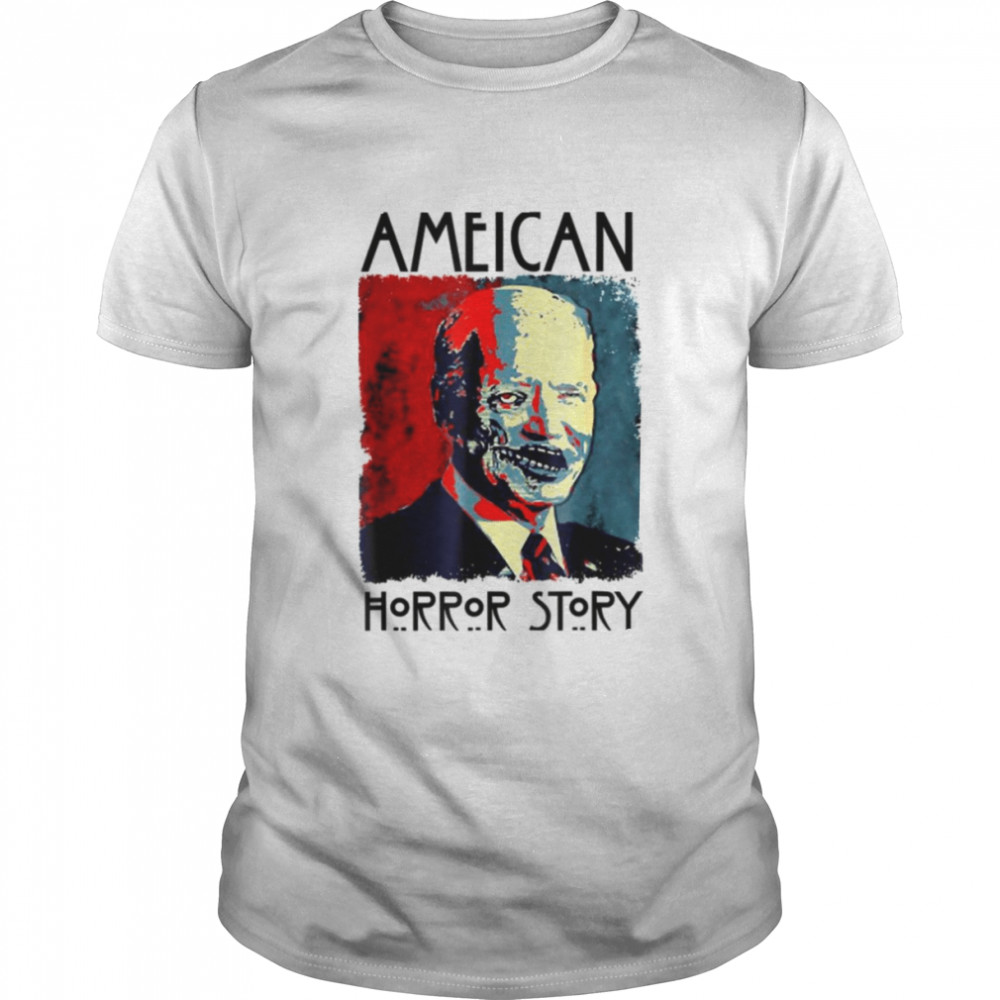 Biden Horror American Zombie Story Joe Halloween Spooky Night shirt Classic Men's T-shirt