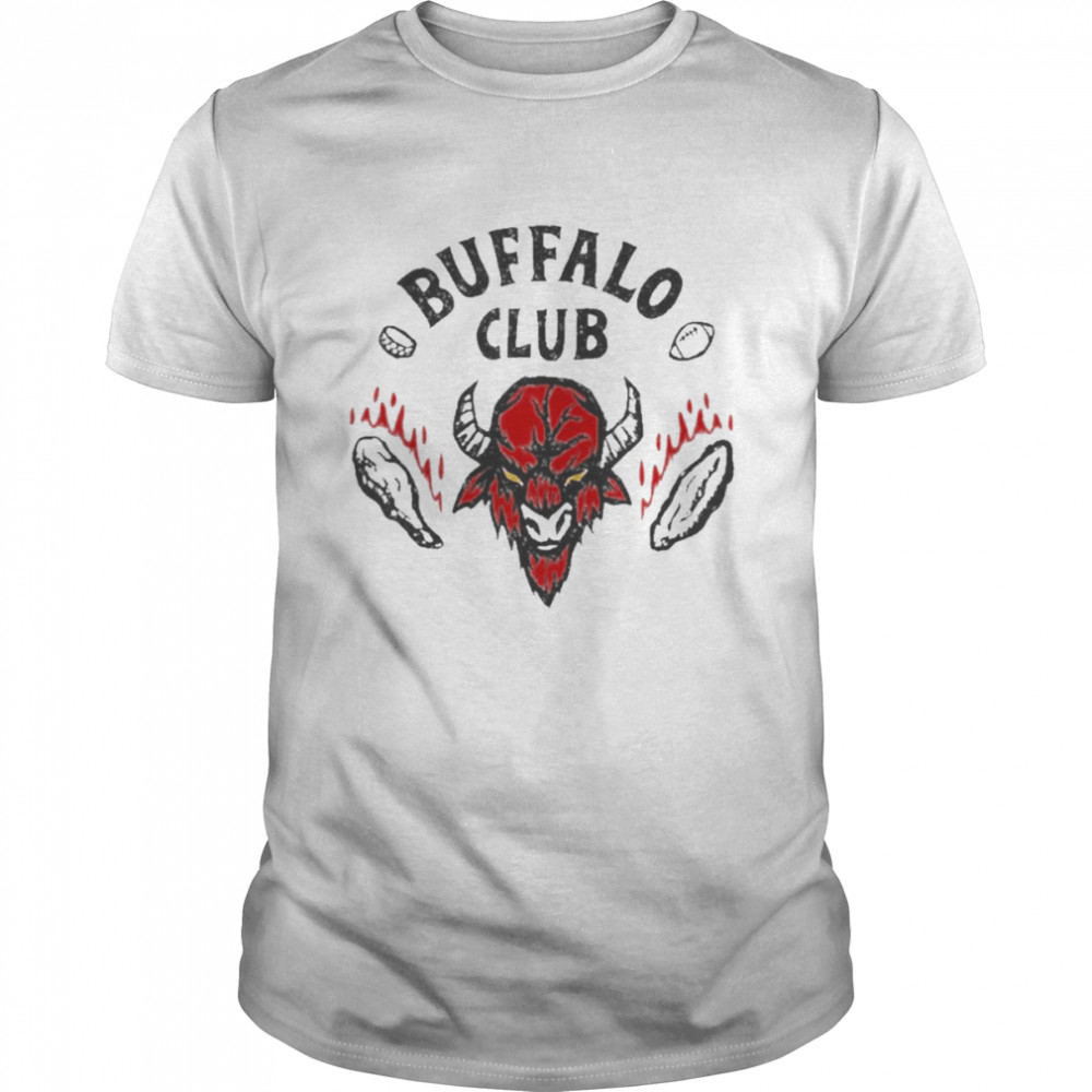 Buffalo Bills Hellfire Club Stranger Things  Classic Men's T-shirt