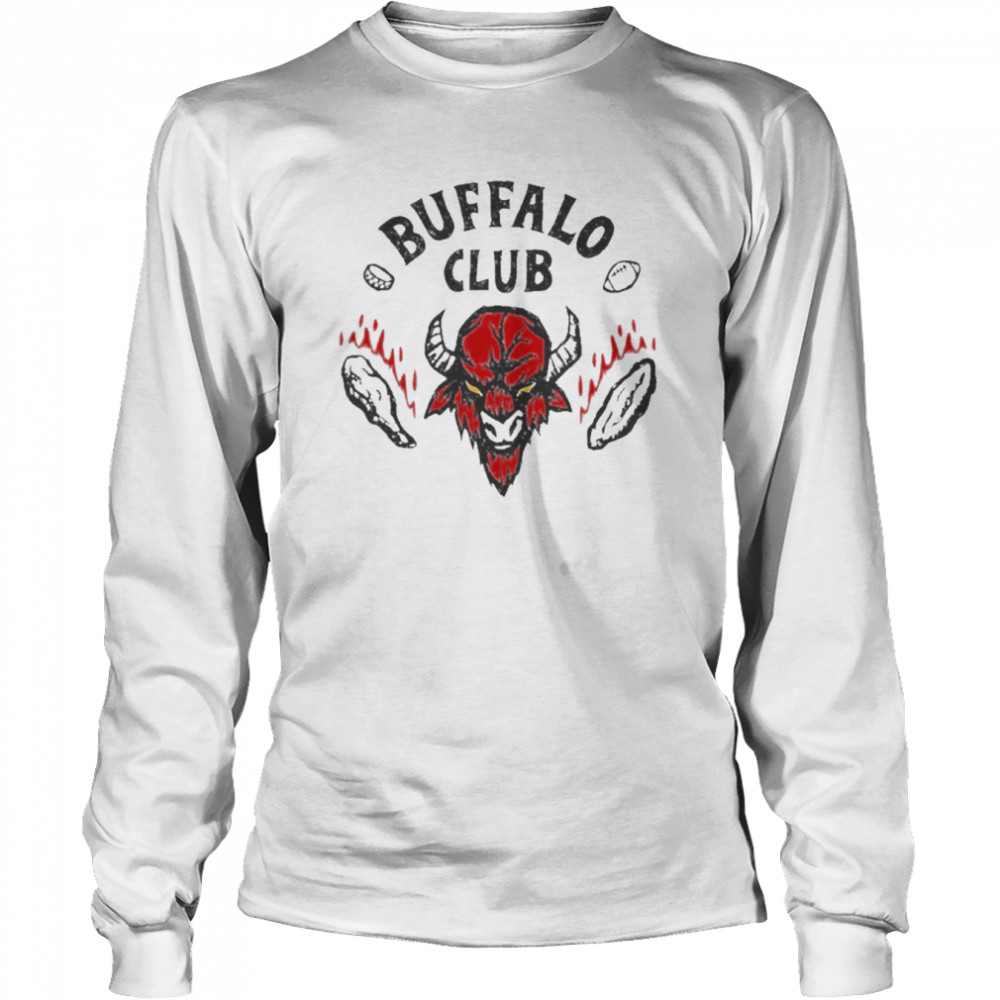 buffalo bills hellfire club stranger things long sleeved t shirt
