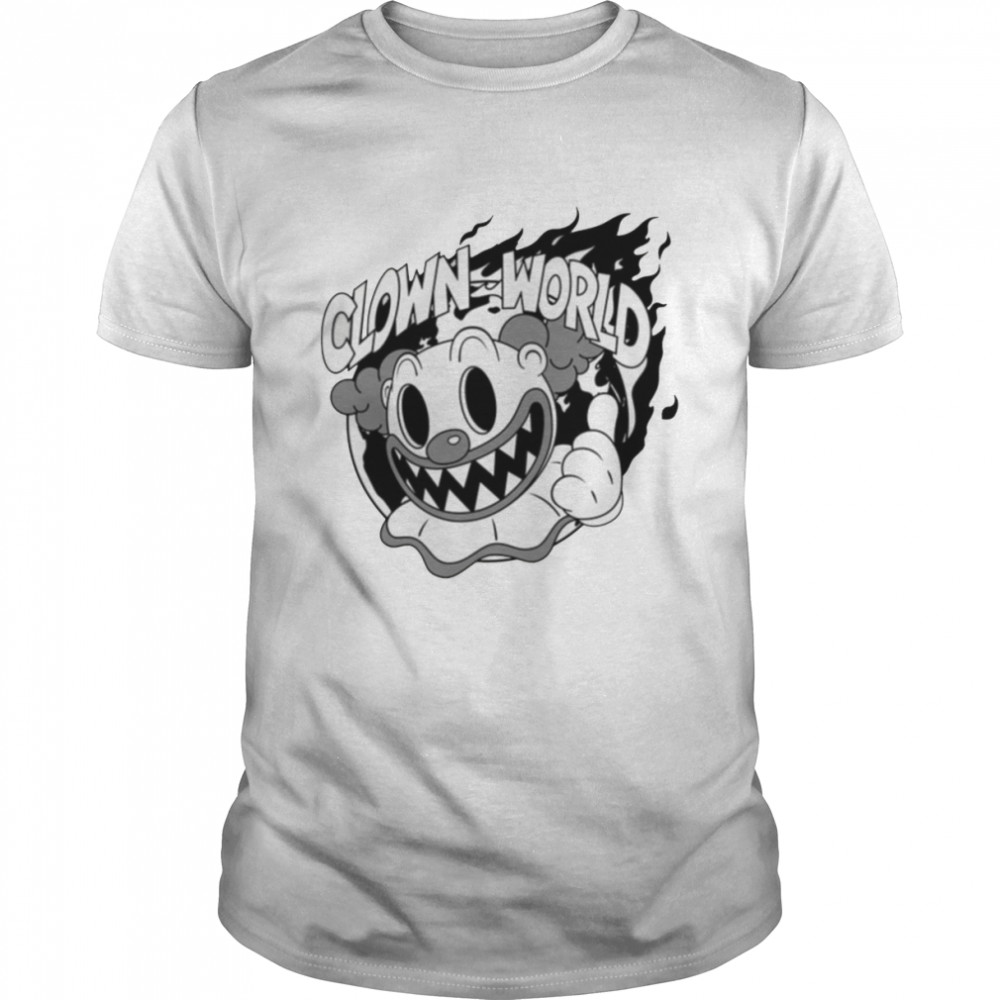 Clown World Black And White Halloween Spooky Night shirt Classic Men's T-shirt