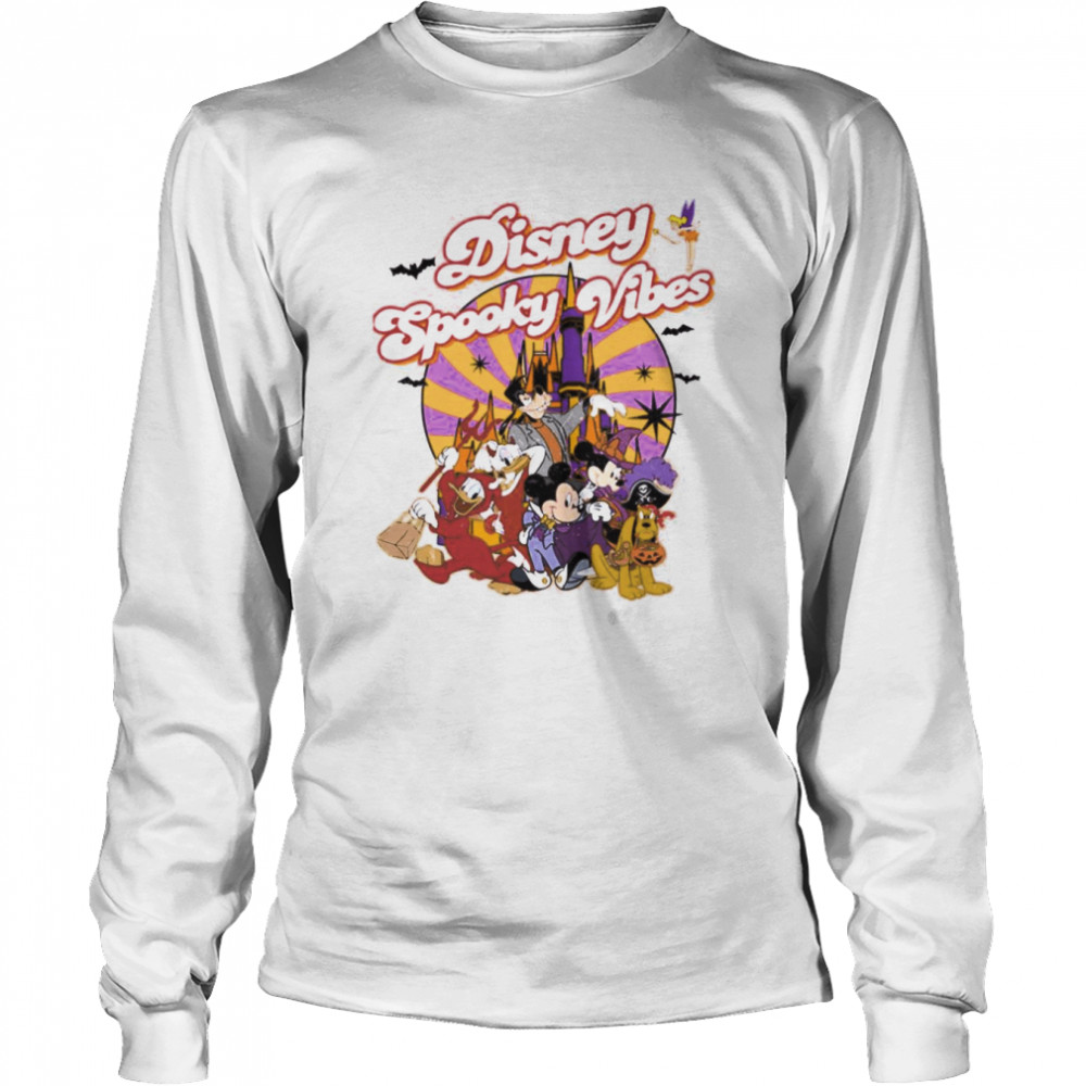 Disney Squad Spooky Vibes Halloween shirt Long Sleeved T-shirt