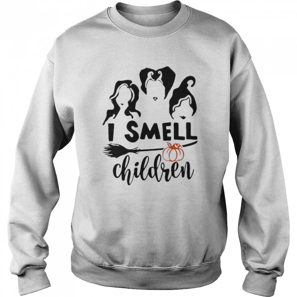 Hocus Pocus Sanderson Sisters I Smell Children Halloween  Unisex Sweatshirt