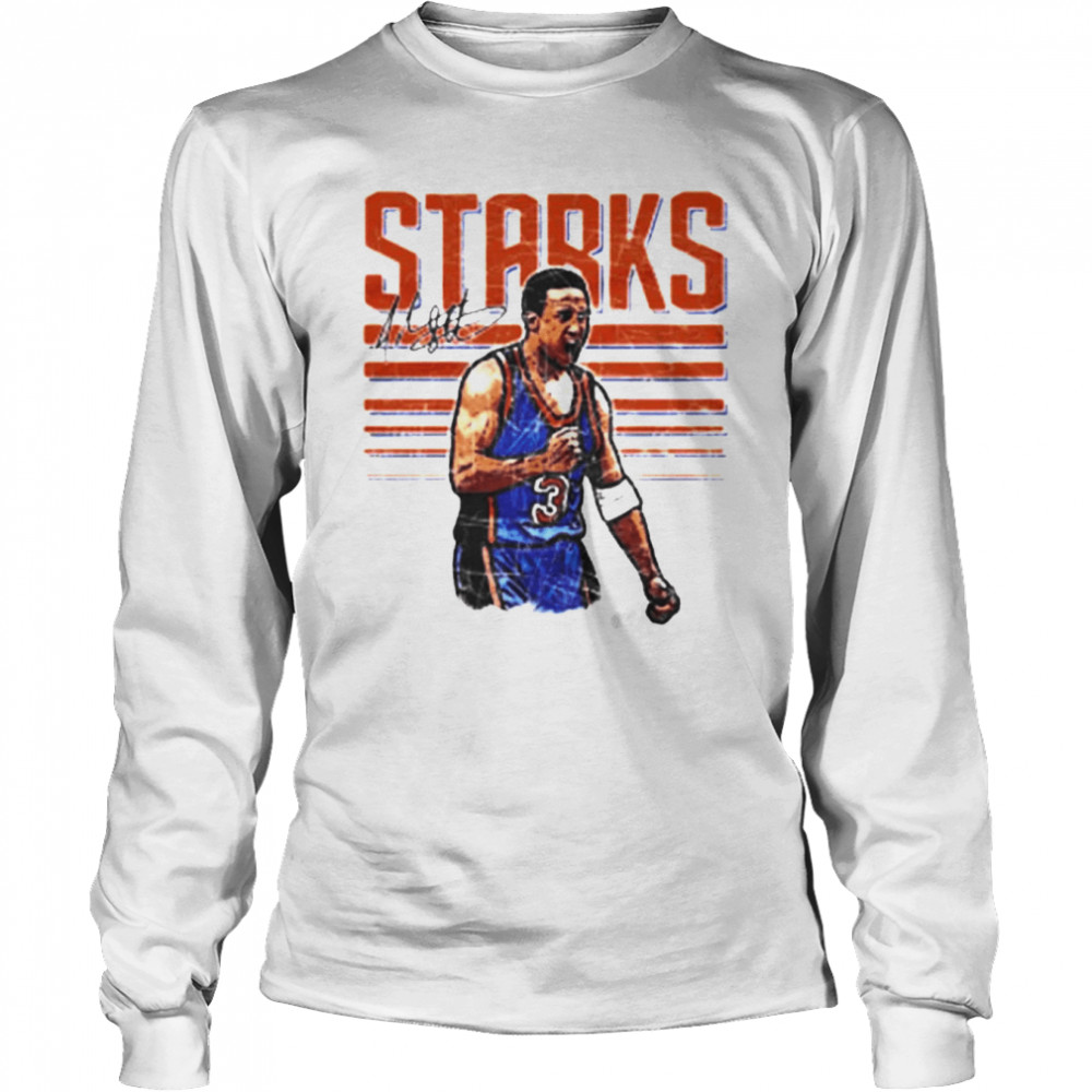 John Starks New York Basketball Hyper  Long Sleeved T-shirt