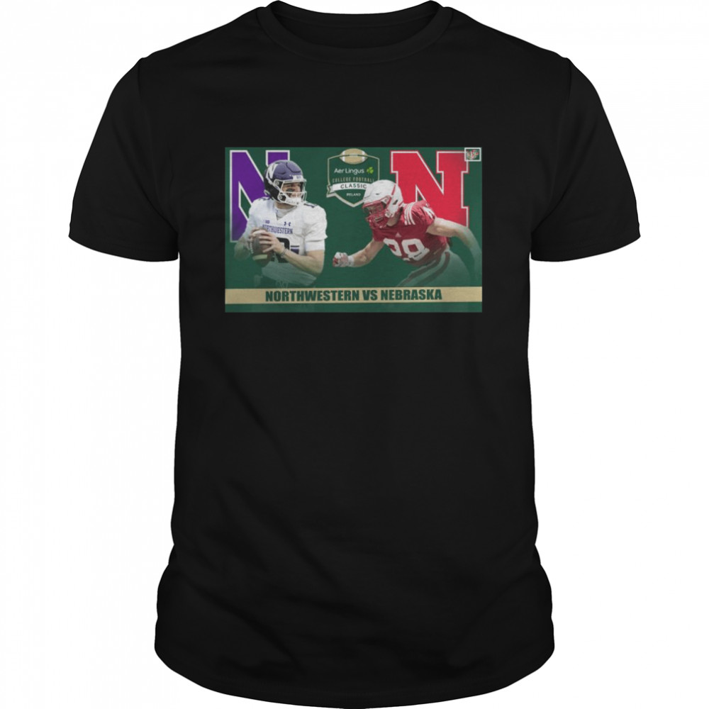 Nebraska Vs Northwestern College Football Classic Ireland 2022 Shirt