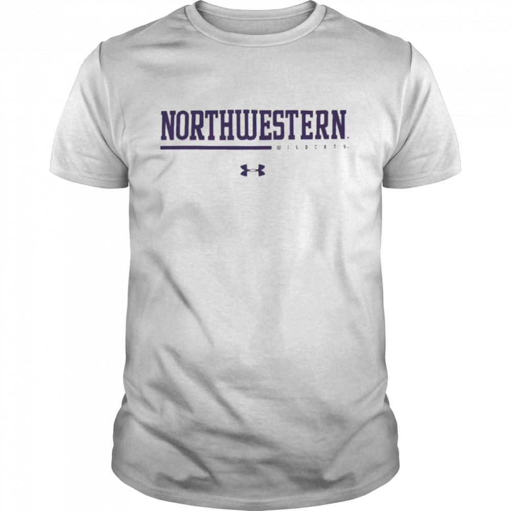 Northwestern Wildcats Under Armour 2022 Sideline Training T  White Classic Men's T-shirt