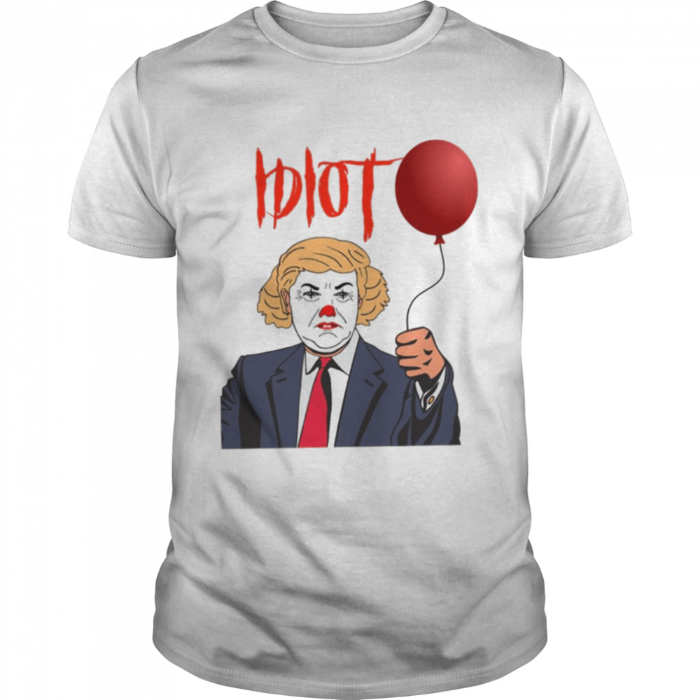 Red Ballon Trump Funny It Clown Halloween Spooky Night shirt Classic Men's T-shirt