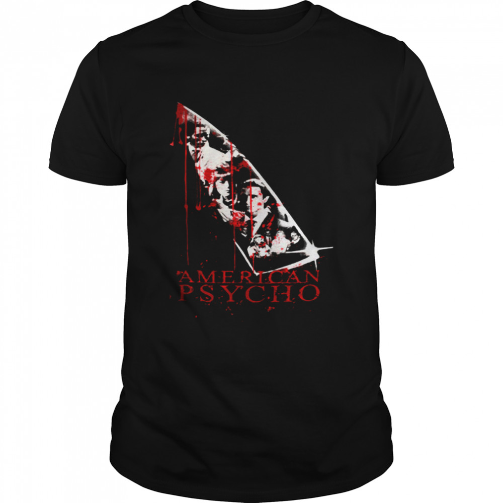 American Psycho Knife Movie Poster Black Halloween shirt