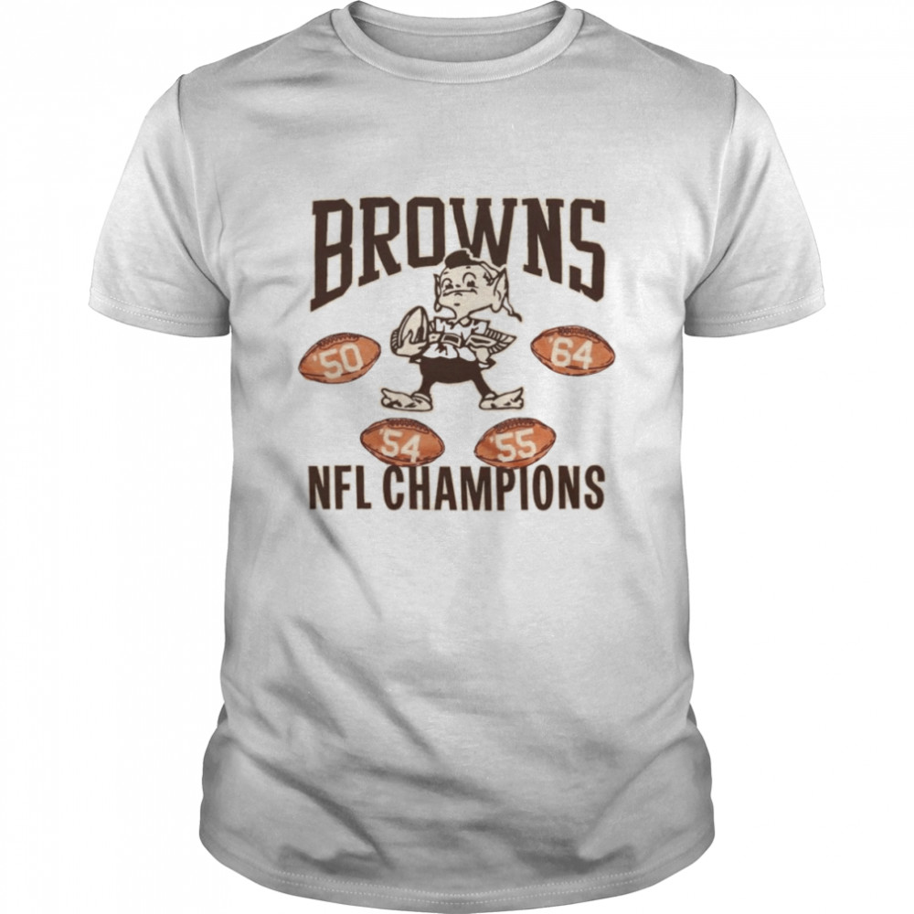 Cleveland Browns 4 Time NFL Champions T-shirt