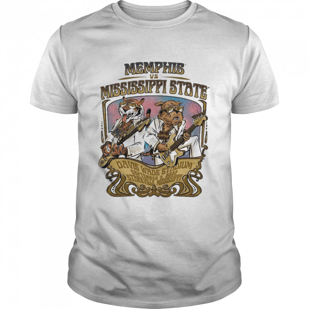 Memphis Tigers Vs Mississippi State Bulldogs Game Day 2022 T-Shirt