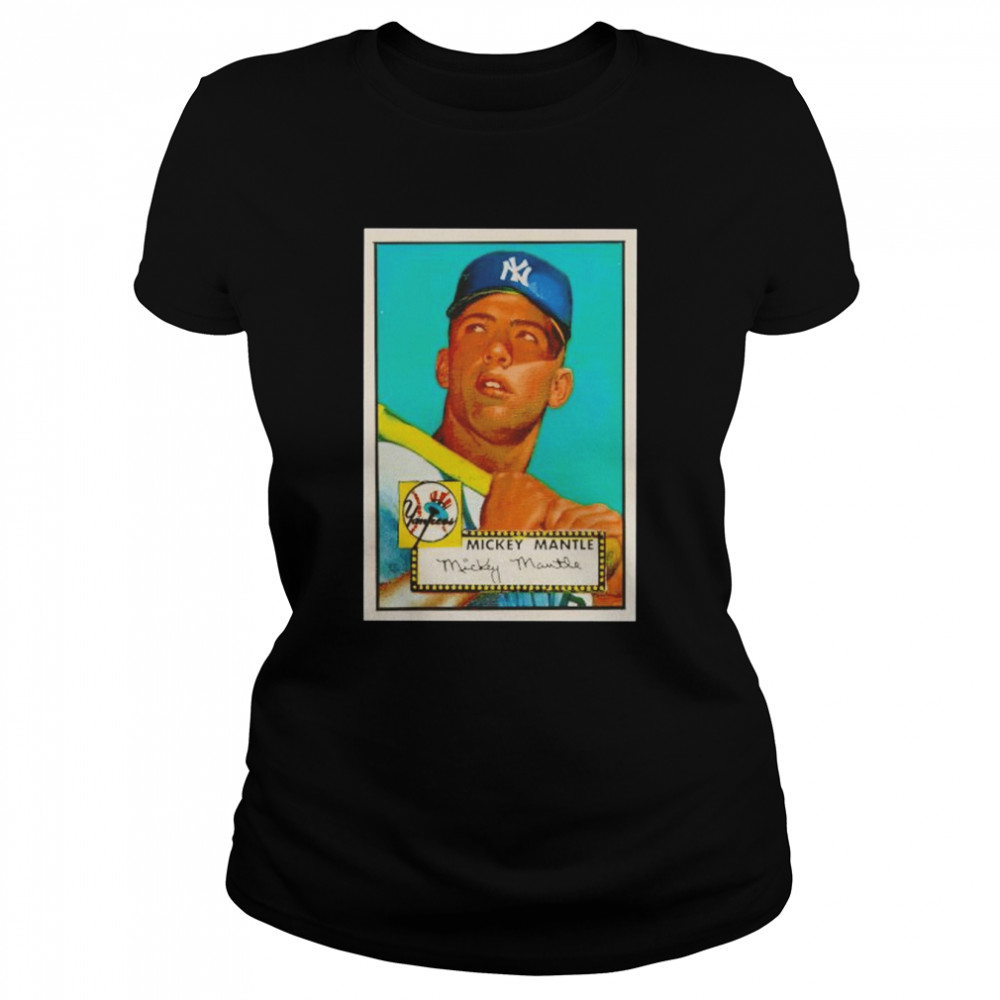 Mickey Mantle New York Yankees retro postcard shirt Classic Women's T-shirt