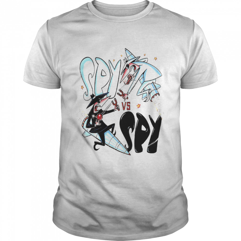 SPY vs SPY Megazine Cartoon Logo shirt