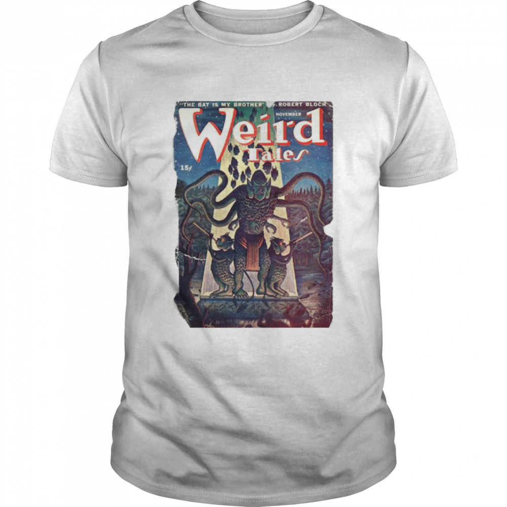 Weird Tales Cosmic Horror Cover Halloween Shirt