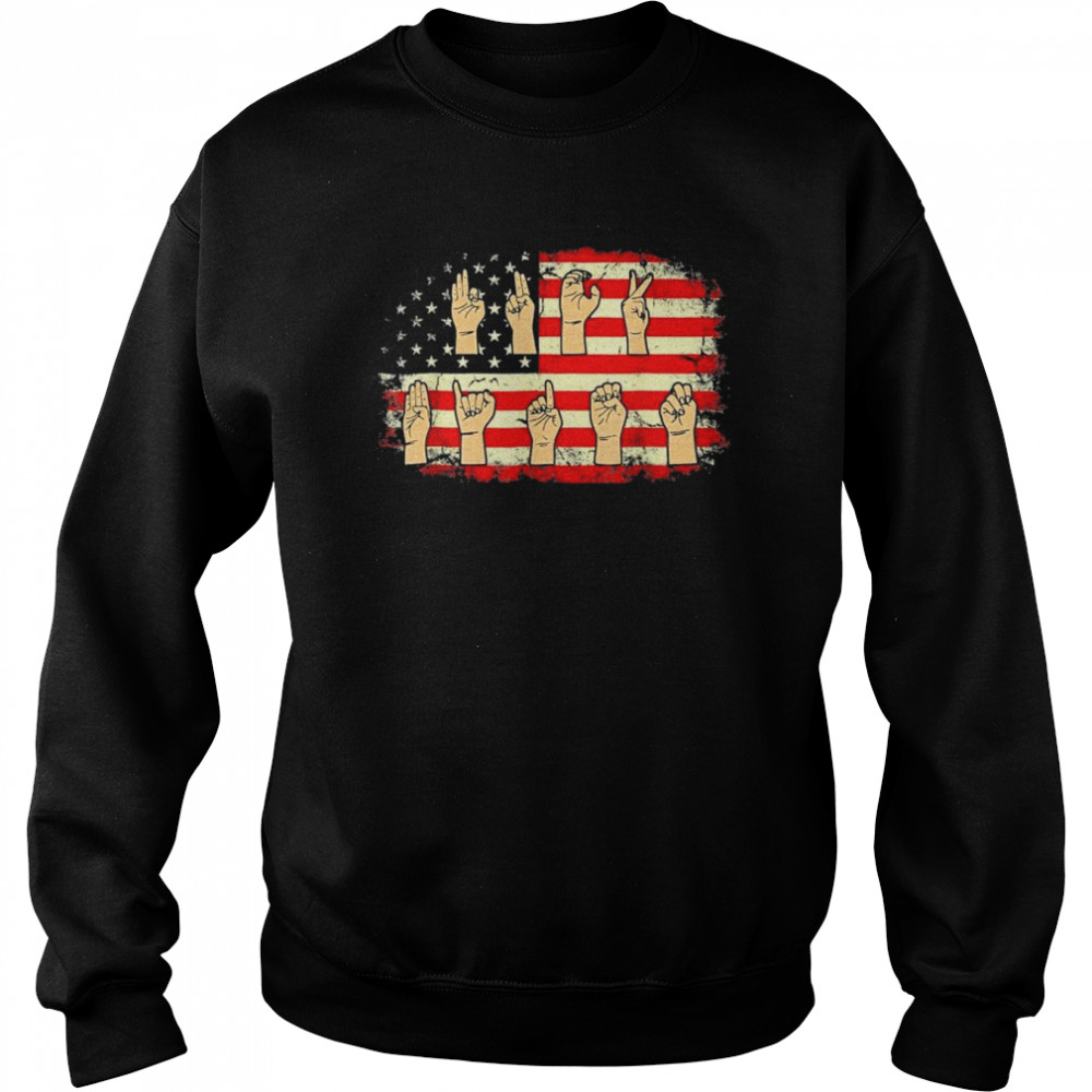 Anti Joe Biden American Patriot Flag USA Trump T- Unisex Sweatshirt