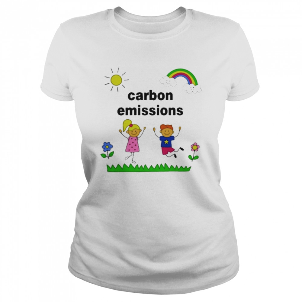 carbon emissions tee classic womens t shirt