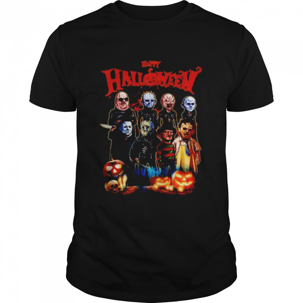 Happy Halloween Horror characters movie shirt Classic Men's T-shirt