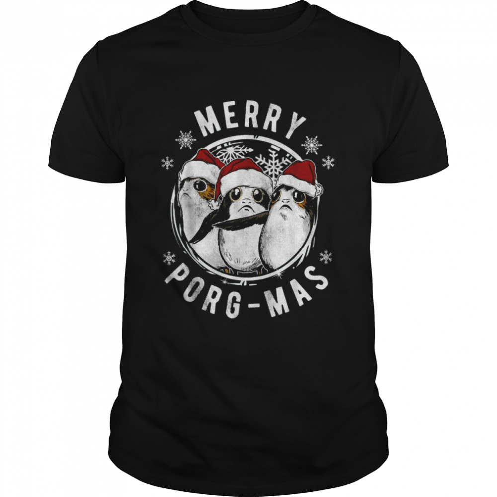 Merry Porg-Mas Christmas Holiday shirt Classic Men's T-shirt