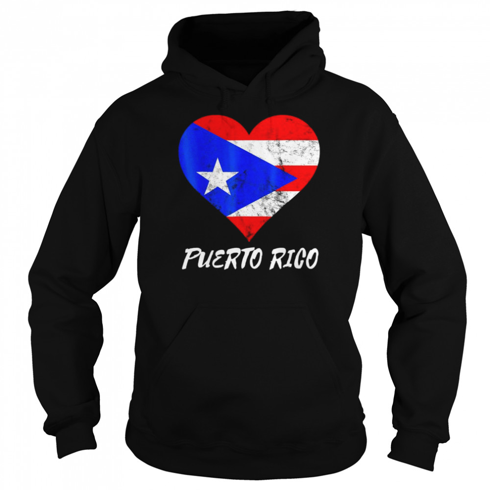 puerto rico heart puertorro puerto rican flag boricua roots shirt unisex hoodie